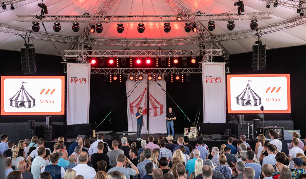 Melitta Sommerfest Bühnenbild